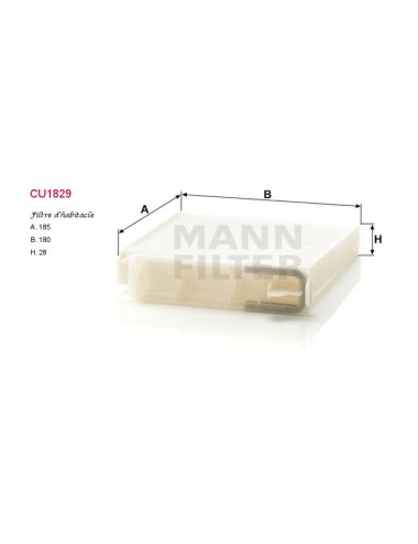 FILTRE A HABITACLE