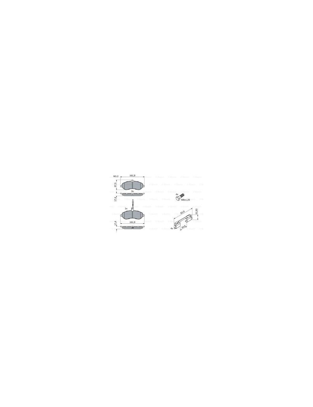 PLAQ FREIN BP1074