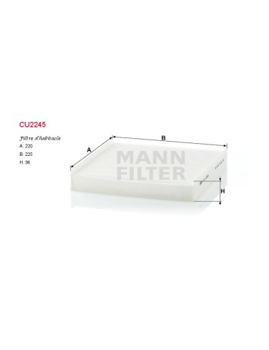 FILTRE A HABITACLE