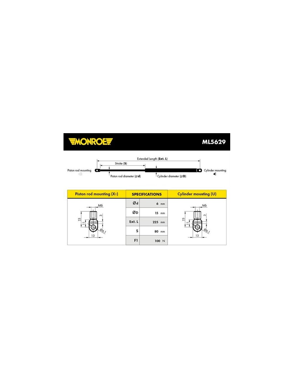 VERIN RENAULT ESPACE I VERIN RENAULT ESPACE I