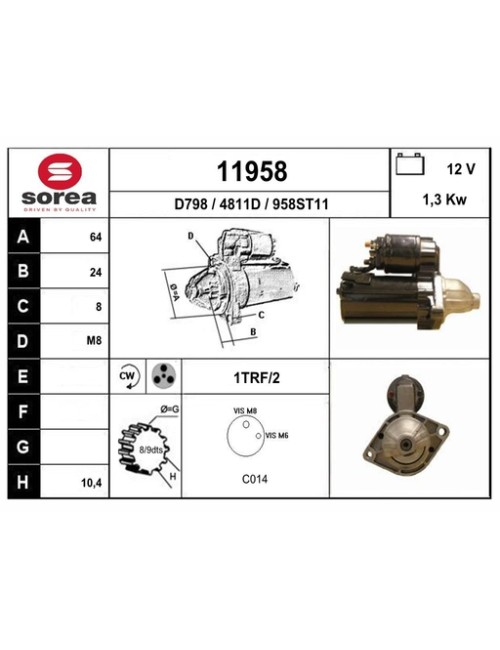 DEMARREUR VL / CORSA 1.3 CD