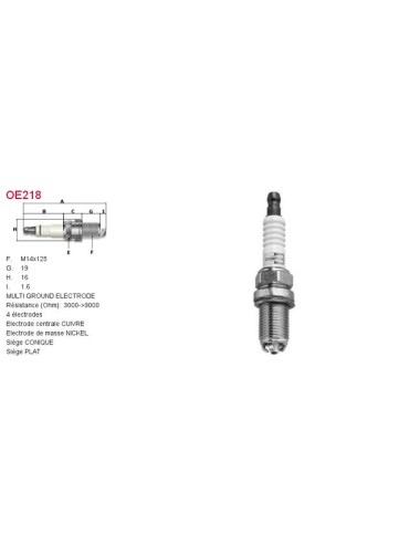 BOUGIE D ALLUMAGE RC8QMC