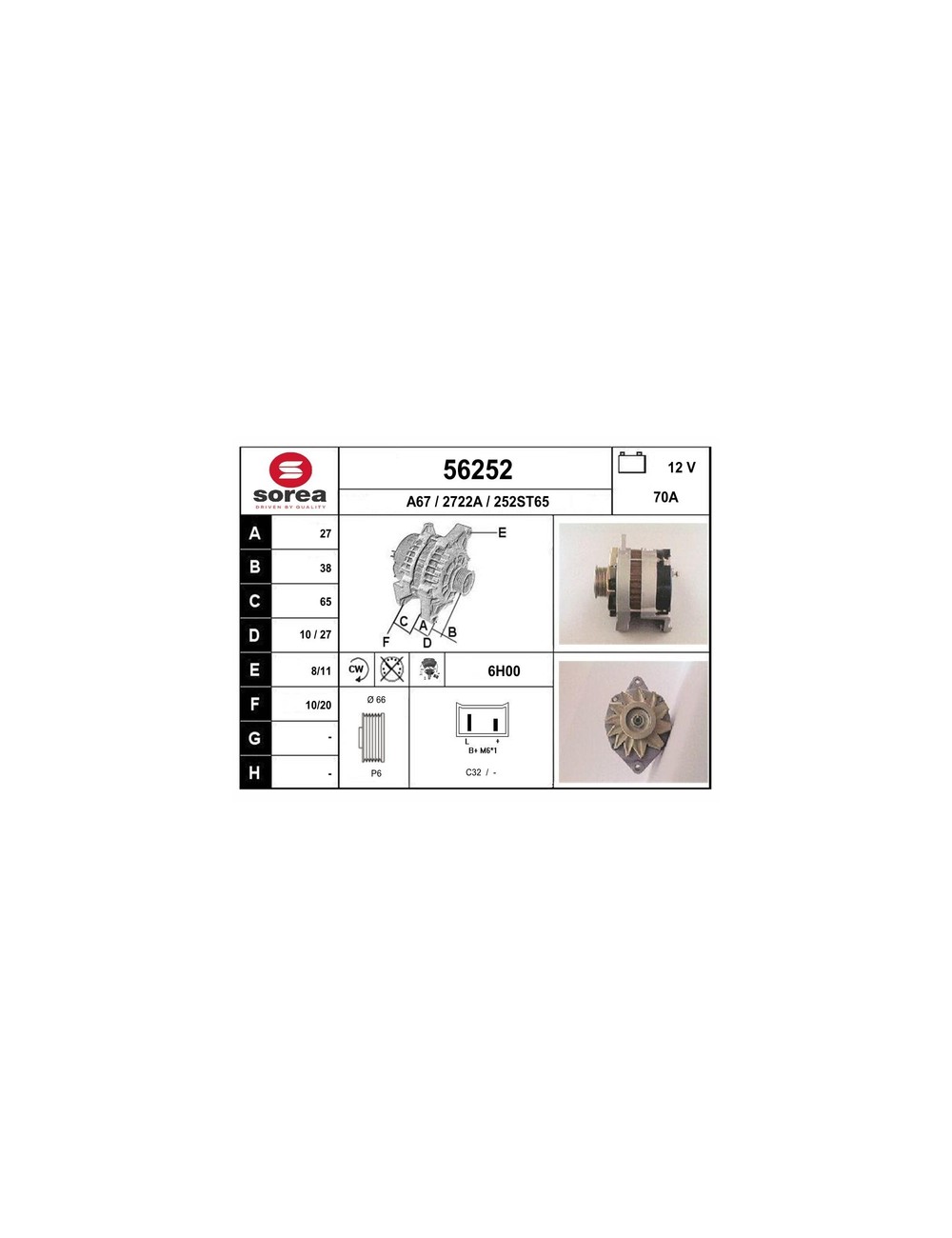 ALTERNATEUR VL / CLIO 1,9 D