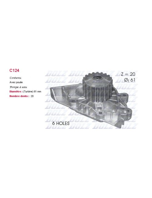 POMPE A EAU PEUGE 307 2.0 16V