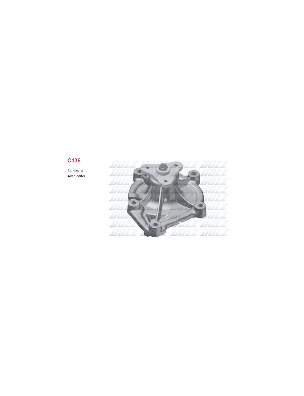 POMPE A EAU 207 CC(WD)1.6 16V