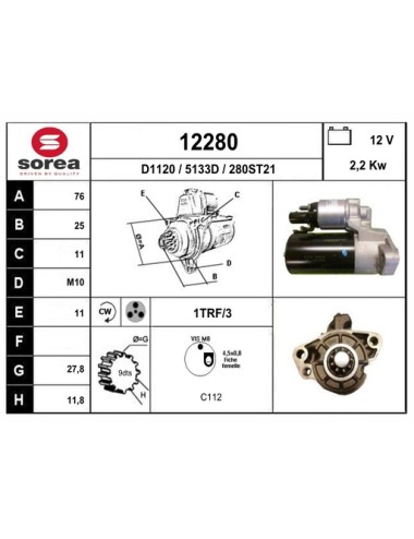 DEMARREUR VL / VW TOUAREG 3,0 TDI