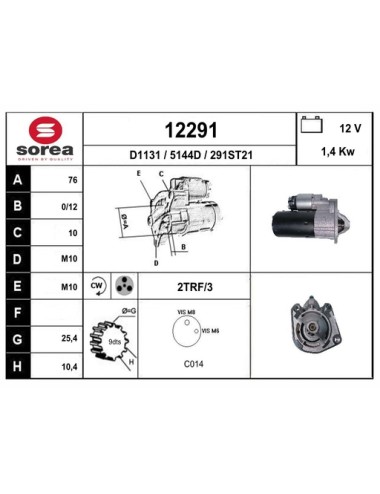 DEMARREUR VL / VOLVO S40 II 2,4 Ess