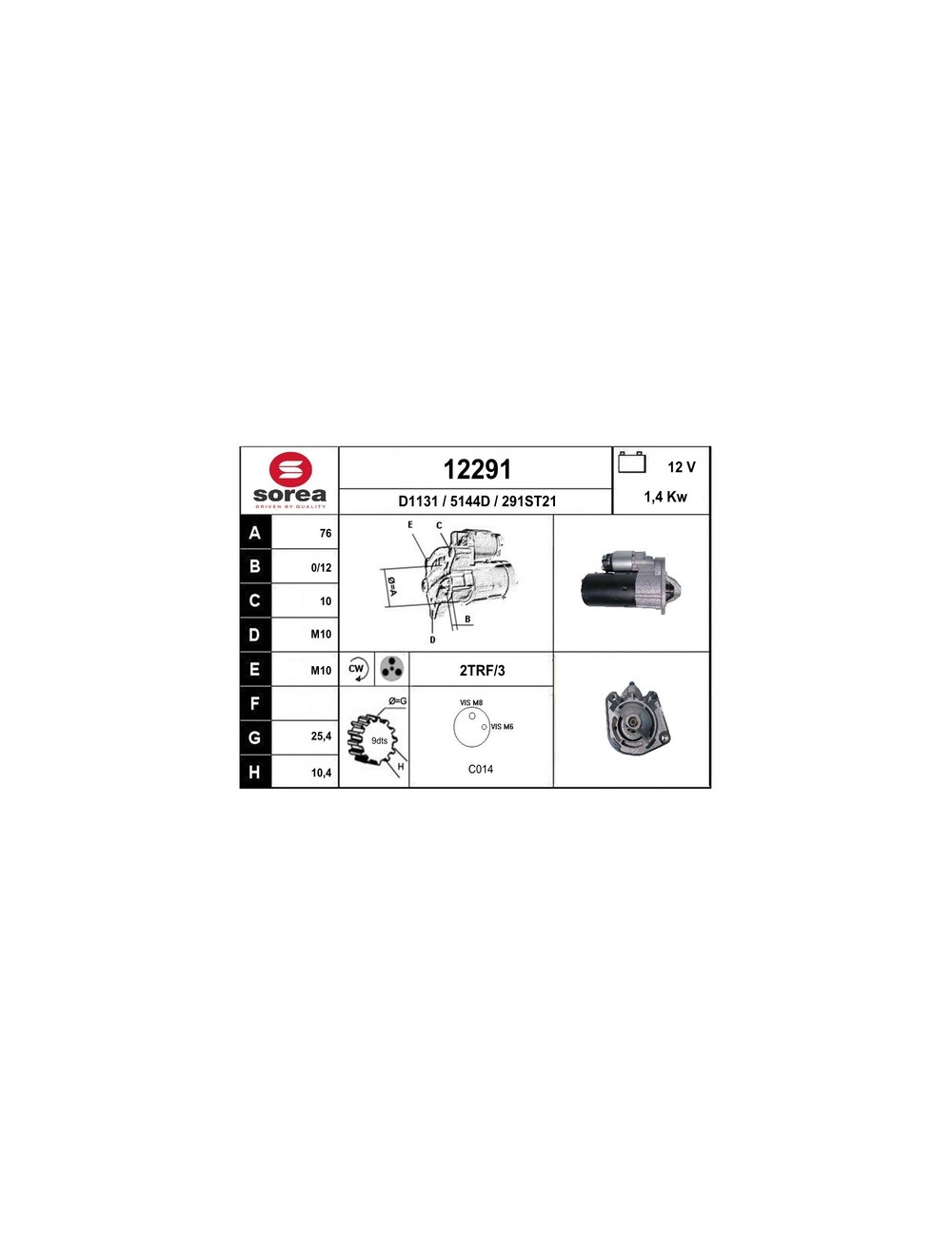 DEMARREUR VL / VOLVO S40 II 2,4 Ess