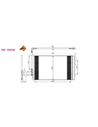 COND - BMW X3 2.0D 11 CONDENSER EAS
