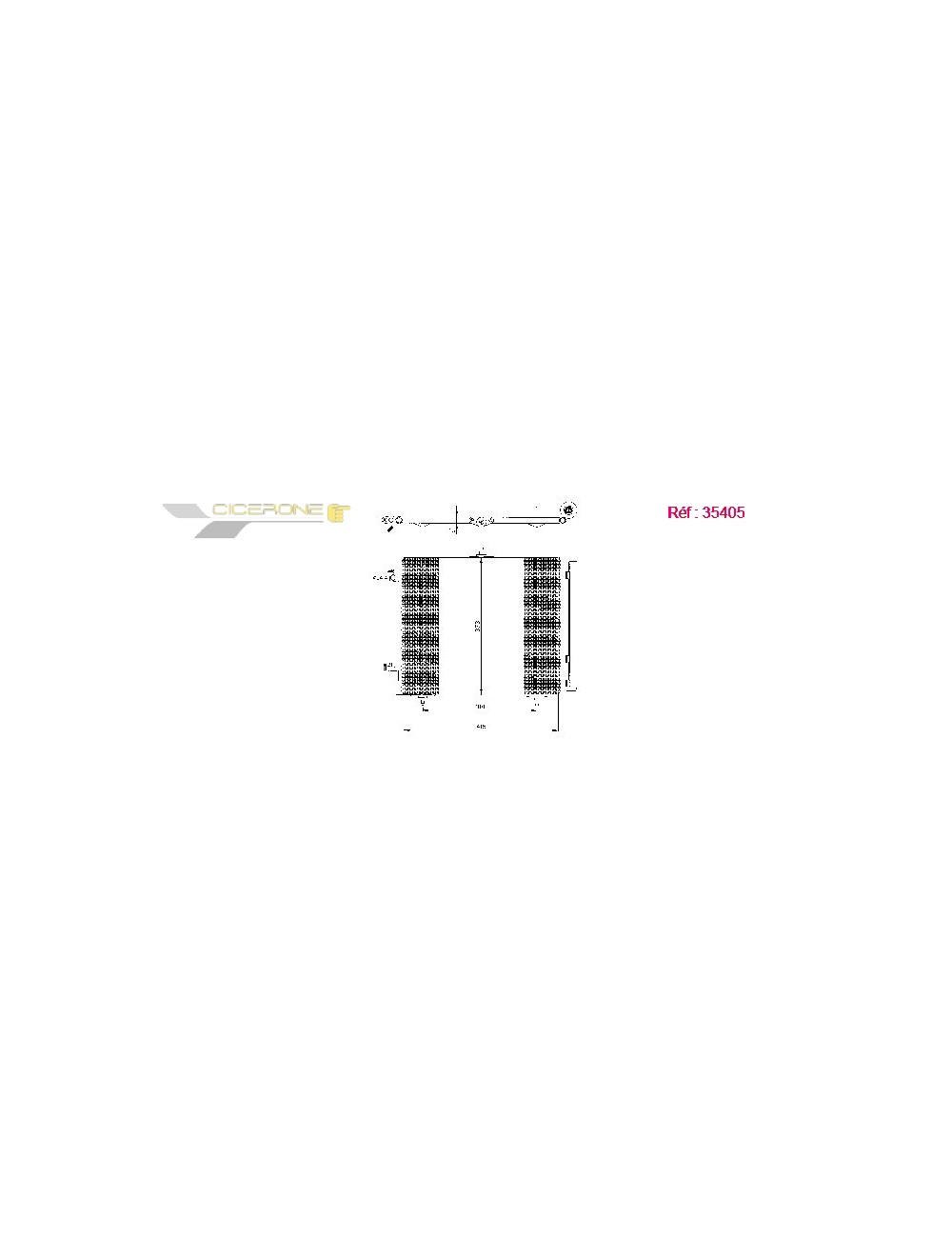 COND - CITROEN C3 1.4D 02 CONDENSER