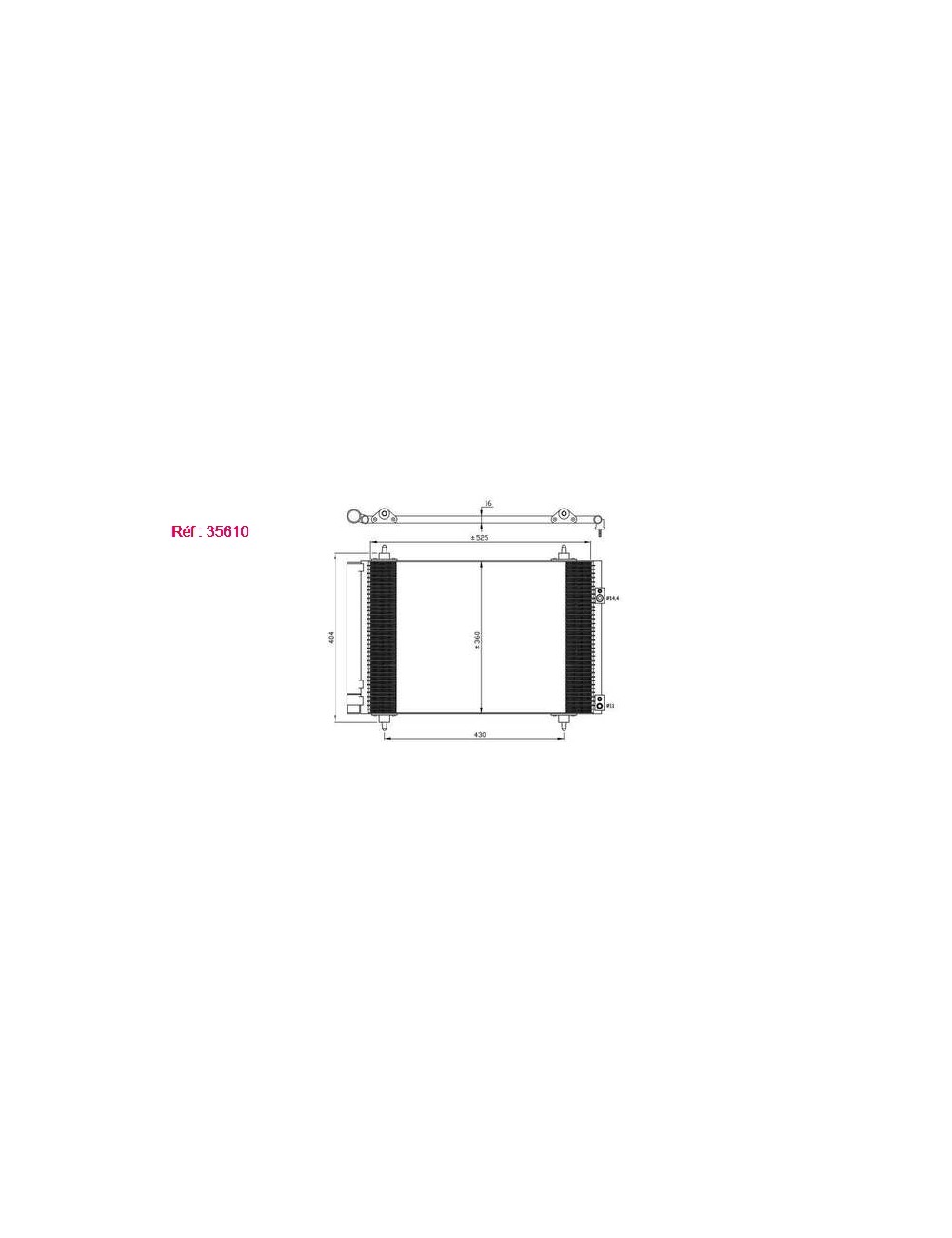 COND - CITROEN C4 1.6D 07 CONDENSER