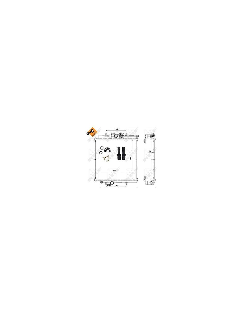 RAD - PEUGEOT 206 1.4 99 RADIATOR E RAD - PEUGEOT 206 1.4 99 RADIATOR E