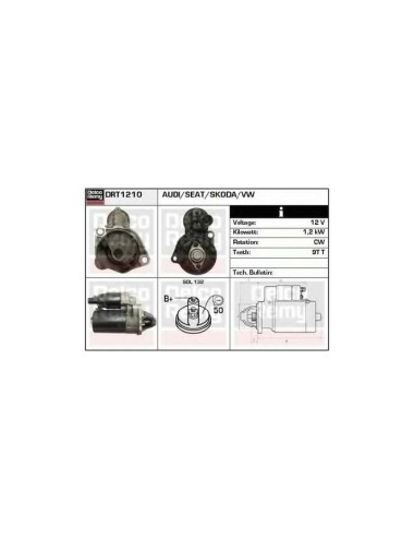 DEMARREUR VW, AUDI, VOLKSWAGEN, SKODA, S