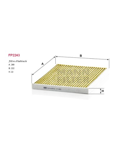 FILTRE A HABITACLE