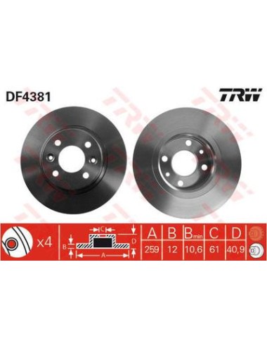 PAIRE DE DISQUES