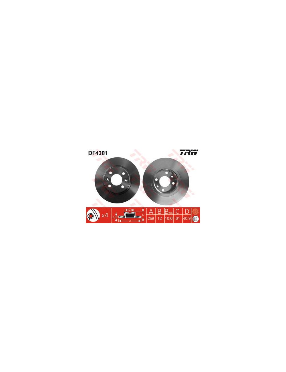 PAIRE DE DISQUES