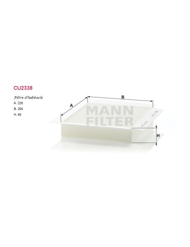 FILTRE A HABITACLE