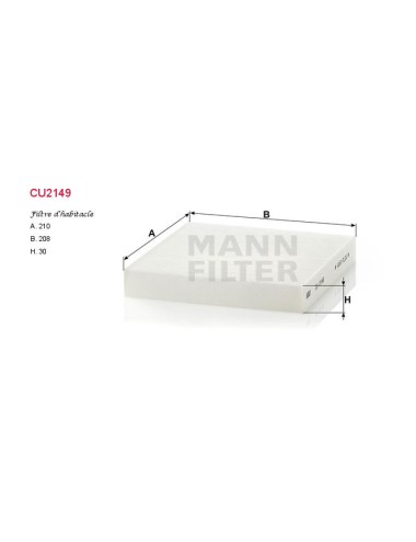FILTRE A HABITACLE