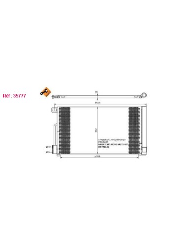 COND - OPEL CORSA 1.2 07 CONDENSER