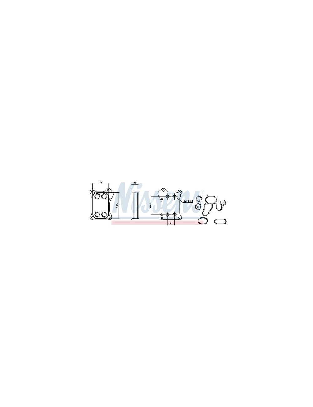 RAD.HUILE FIAT GRANDE PUNTO VAN (20 RAD.HUILE FIAT GRANDE PUNTO VAN (20
