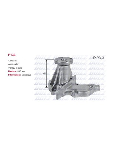 POMPE A EAU FORD FIESTA MOTOR