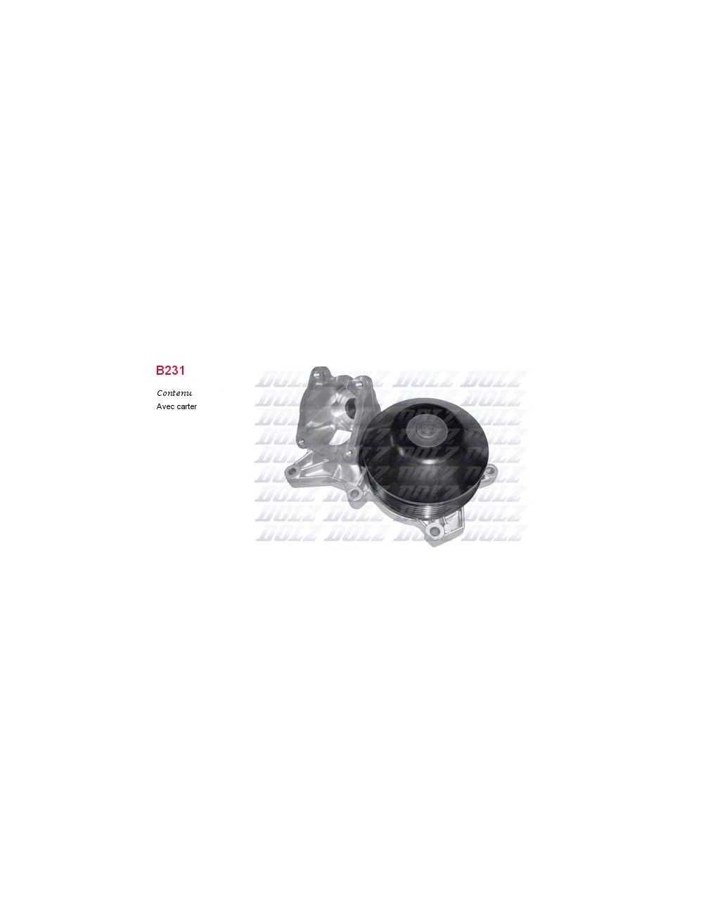 POMPE A EAU BMW 118d120d320d