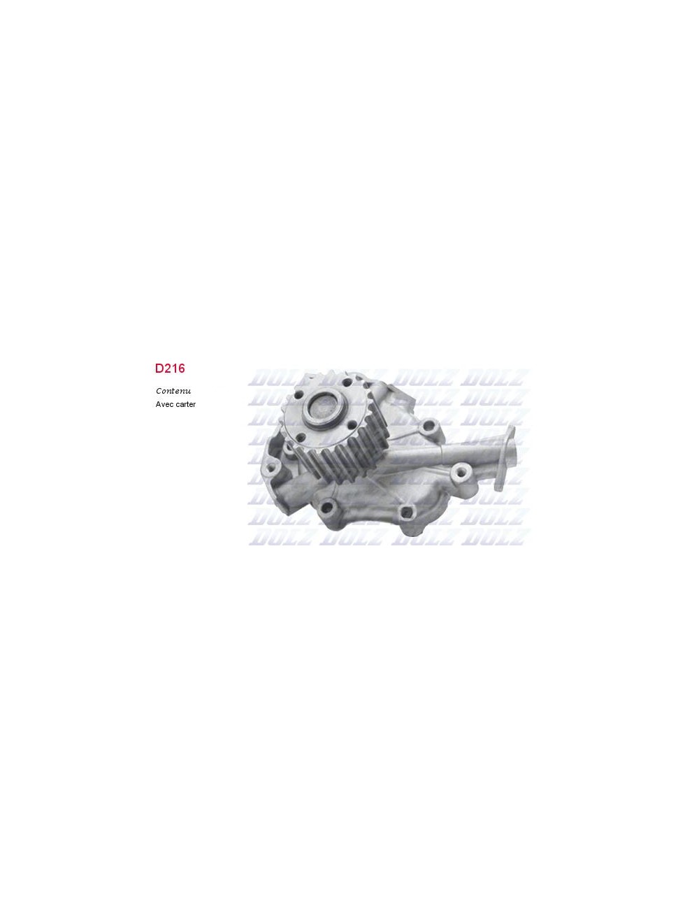 POMPE A EAU CHEVR. SPARK 1.0CC