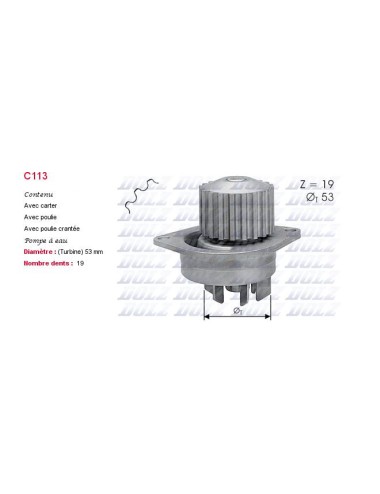 POMPE A EAU CITROENSAXO 1.6 16