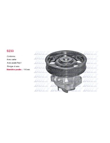 POMPE A EAU FIAT YPSILON 1.3D