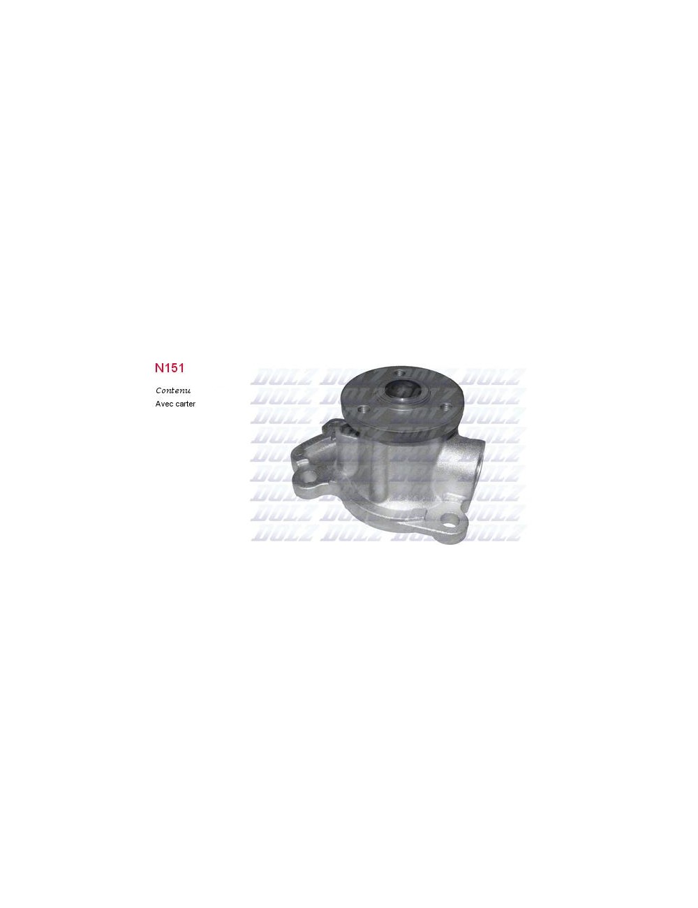 POMPE A EAU NISSAN QASHQAI 1,6
