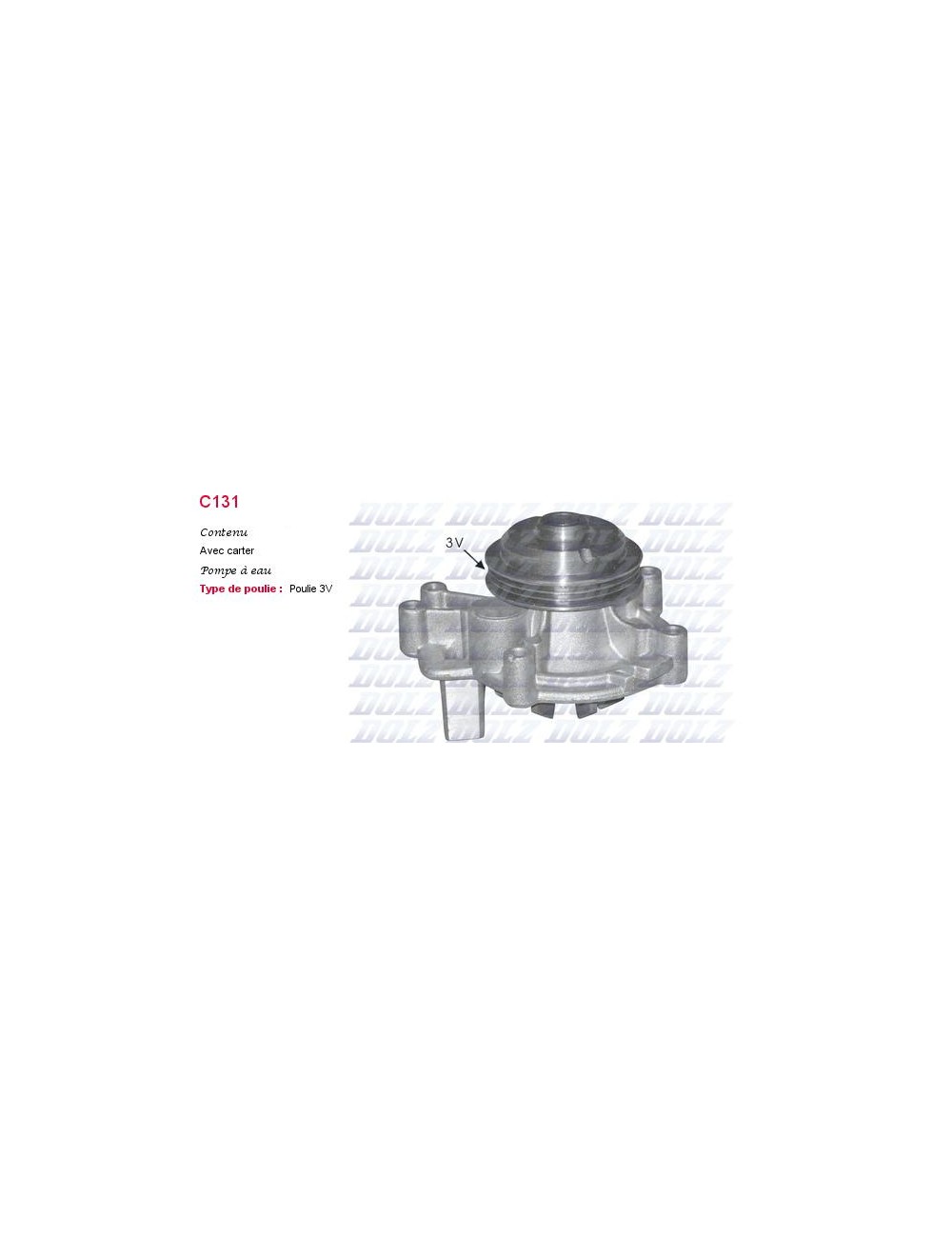 POMPE A EAU PEUG.BOXER2.5 3VIAS