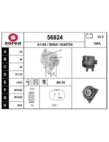ALTERNATEUR VL / C8 2.0L Ess