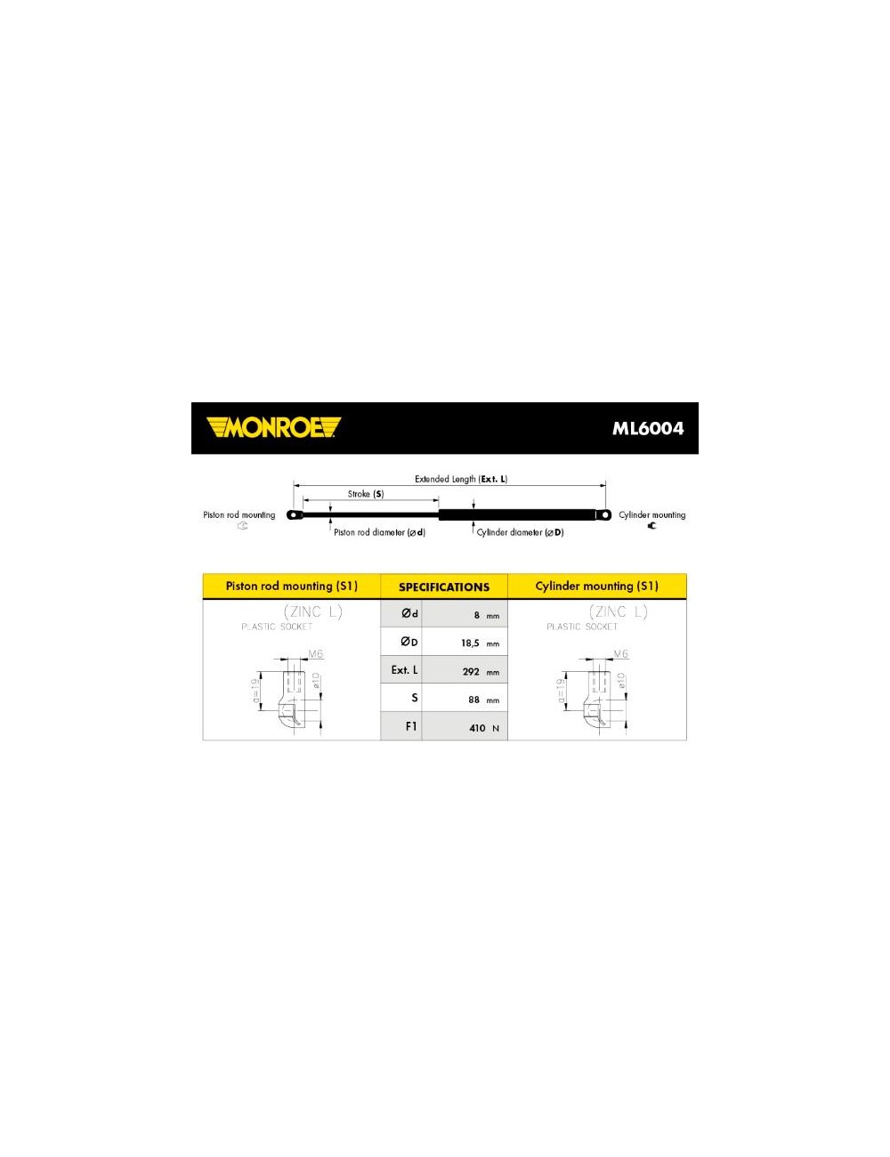 VERIN AV LAND ROVER RANGE ROVER