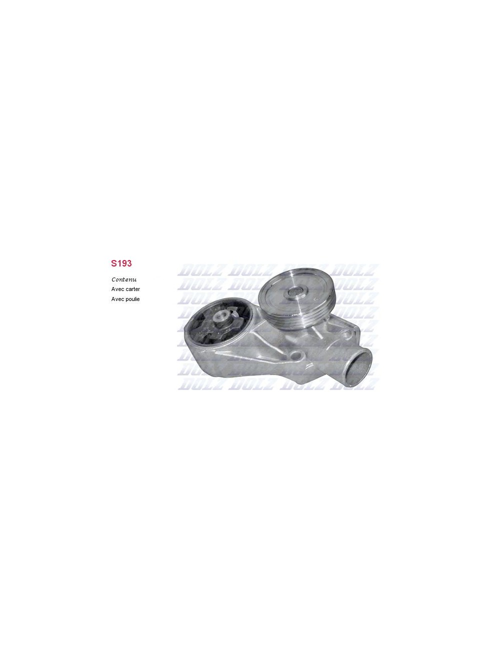 POMPE A EAU SKODA FAVORIT1.3 93