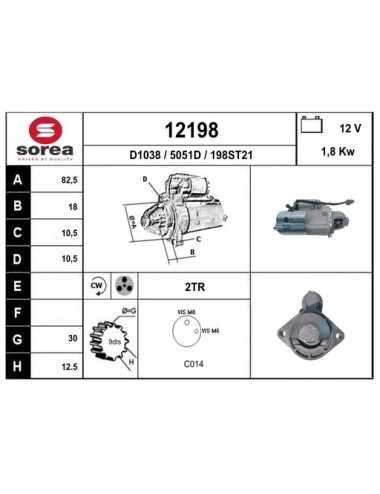 DEMARREUR VL / OPEL Antara 2,0CDTi