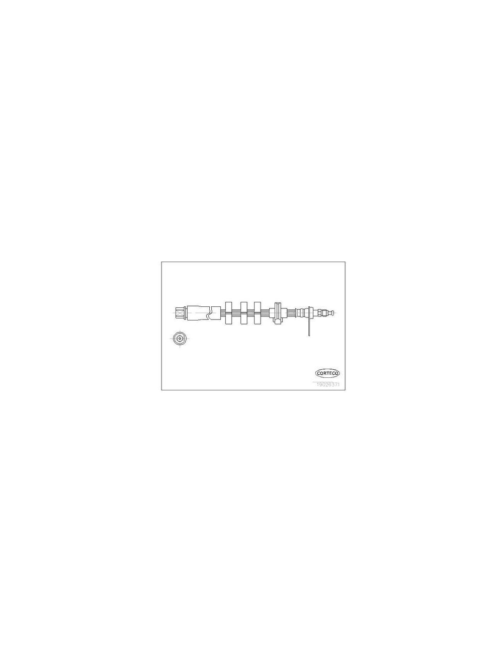 Flexible de frein PEUGEOT 406 FRONT
