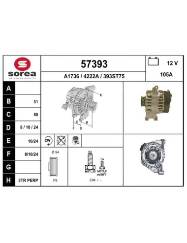 ALTERNATEUR VL / FIAT