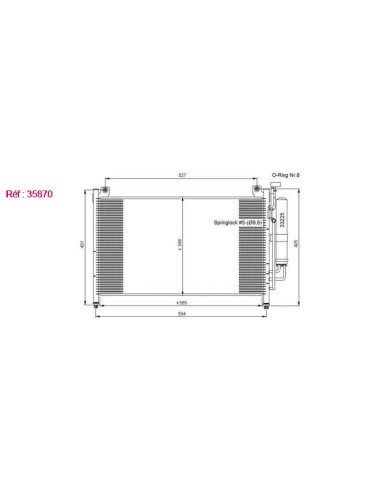 COND - MAZDA 2 1.3 08 CONDENSER EAS