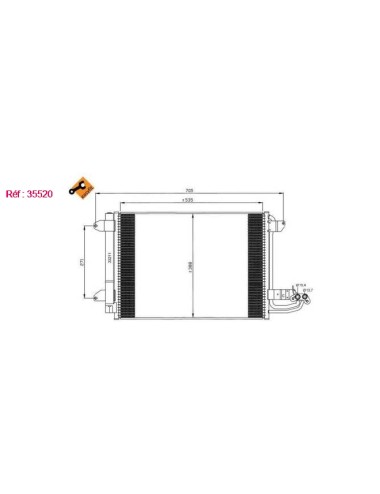 COND - VW GOLF 1.9D 04 CONDENSER EA