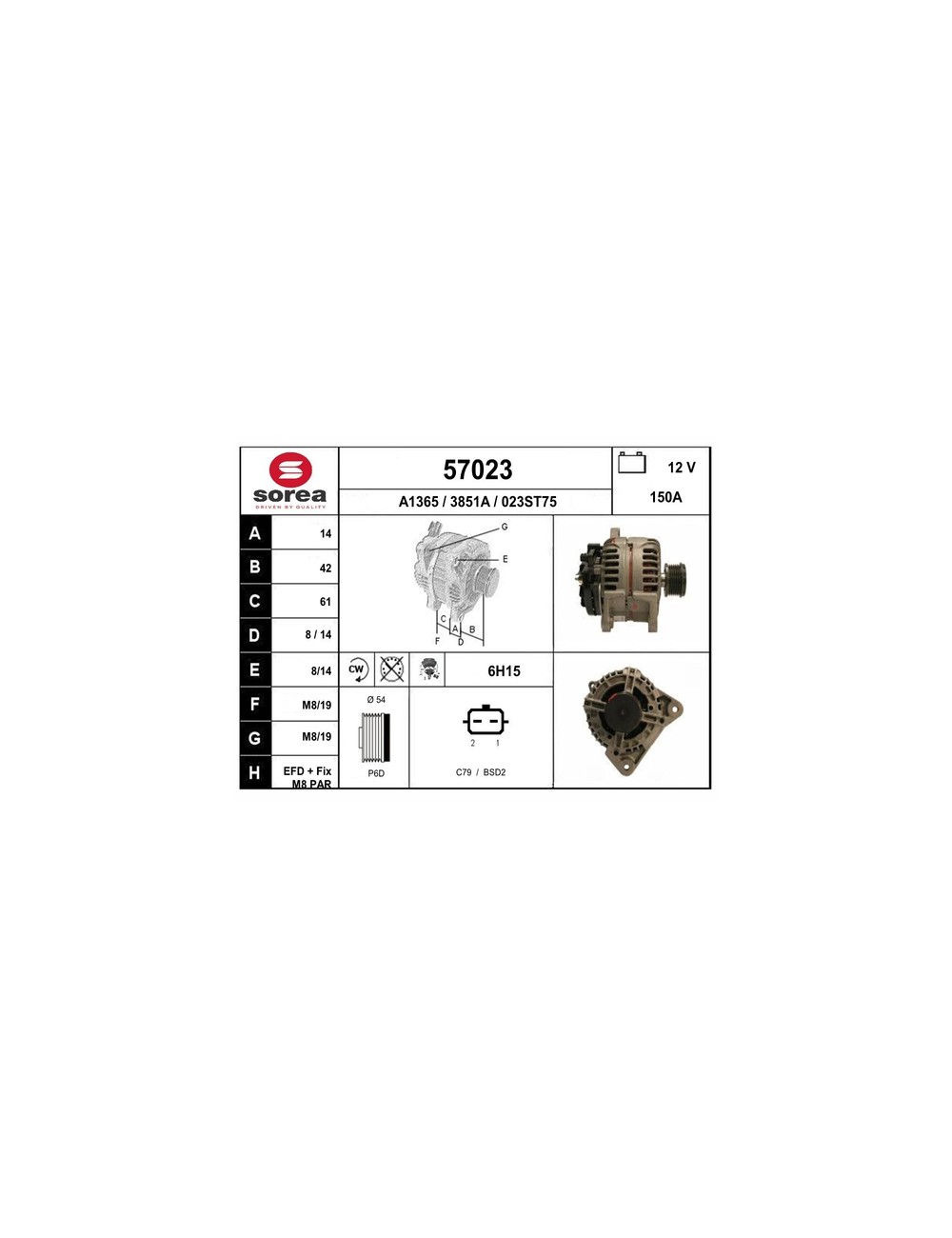 ALTERNATEUR VL / CLIO III 1.5 Dci