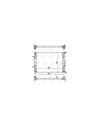 RAD - RENAULT SCENIC 1.6 03 RADIATO