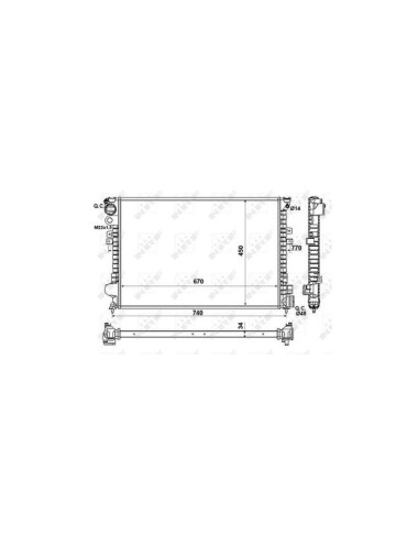 RAD - PEUGEOT EXPERT 2.0D 96 RADIAT