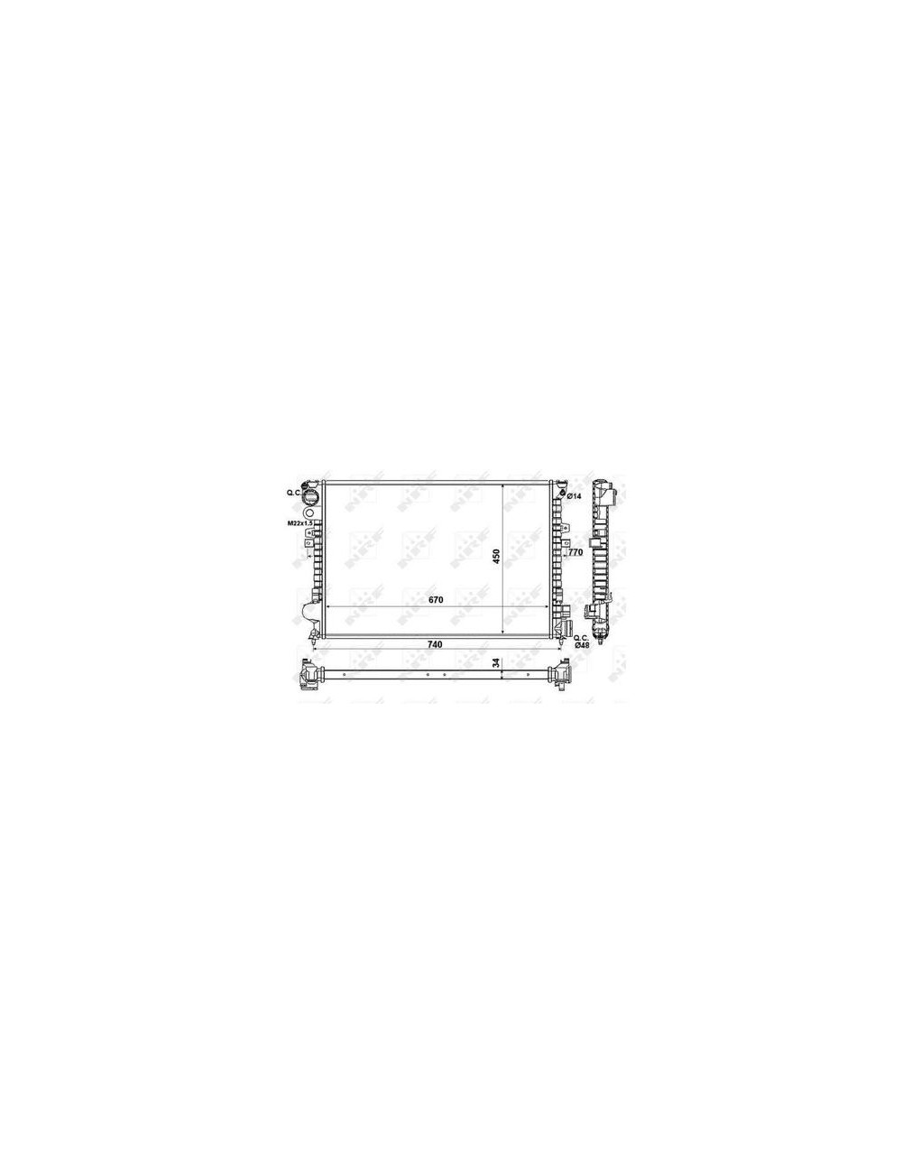 RAD - PEUGEOT EXPERT 2.0D 96 RADIAT