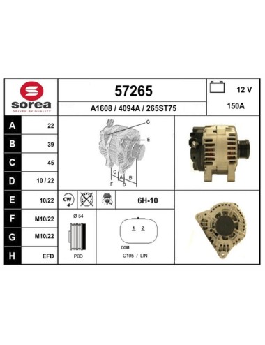ALTERNATEUR VL / CITROEN BERLINGO C3, C4