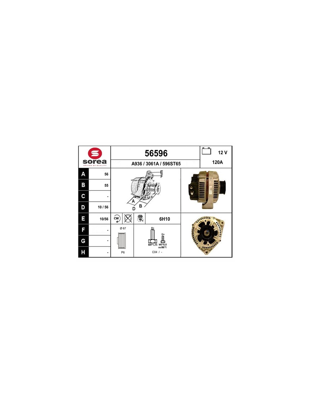 ALTERNATEUR VL / CITROEN XM
