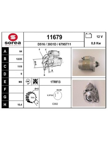 DEMARREUR VL / PUNTO-CINQUECE