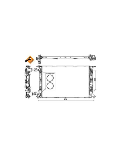 RAD - AUDI A4 2.0D 08 RADIATOR EASY