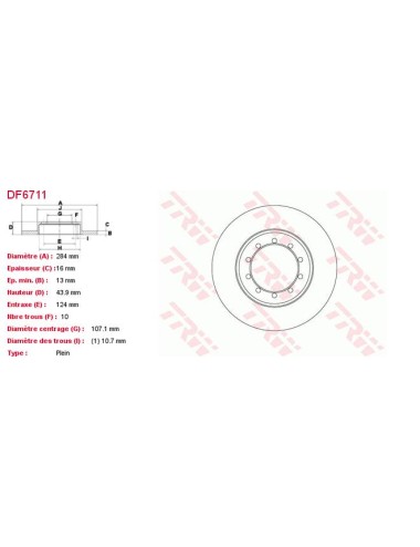 PAIRE DE DISQUES