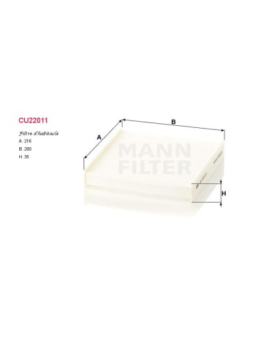 FILTRE A HABITACLE
