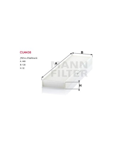 FILTRE A HABITACLE